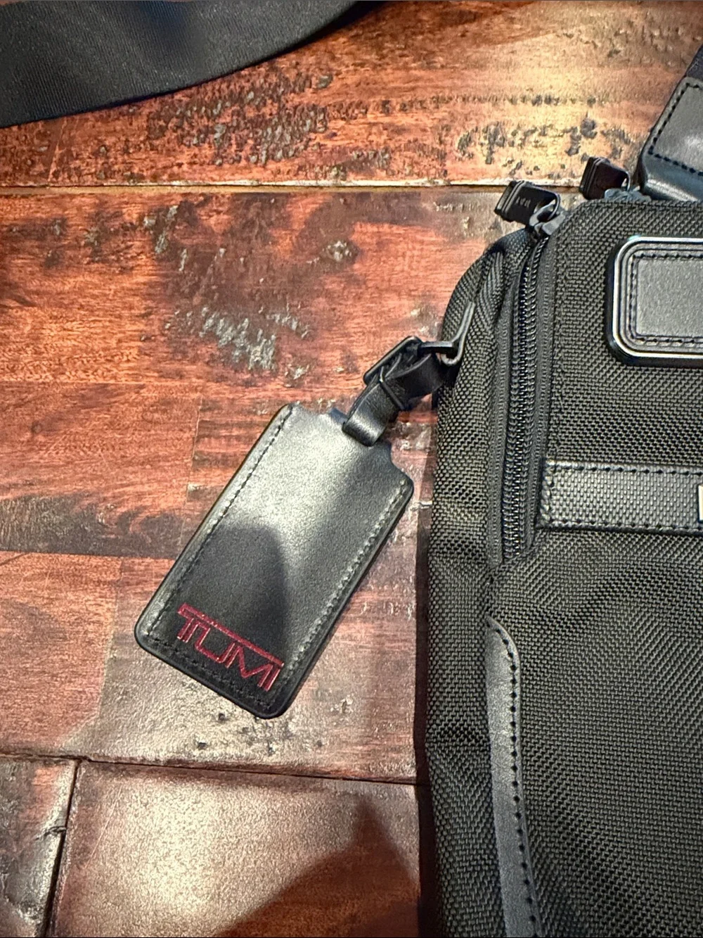 Tumi Men's Black Crossbody Sling Bag - Compact Everyday Carry
